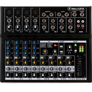 Mackie MIX12FX Mezcladora Analógica 12 Canales con Efectos para Eventos y Estudio