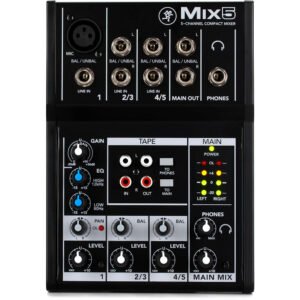 Mackie Mix5 Mezcladora Compacta 5 Canales para Home Studio y Streaming