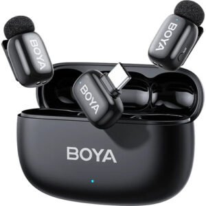 BOYA Mini 02-02 Micrófono Inalámbrico USB-C Dual para Streaming y Creación de Contenido