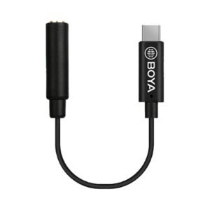 BOYA BY-K4 Adaptador USB-C a 3.5 mm TRS para Micrófonos
