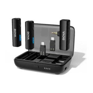 BOYA BOYALINK Micrófono Inalámbrico Universal Dual 2.4GHz para Smartphones y Cámaras