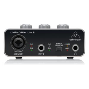 Behringer UM2 Interfaz de Audio USB con Preamp XENYX 2x2