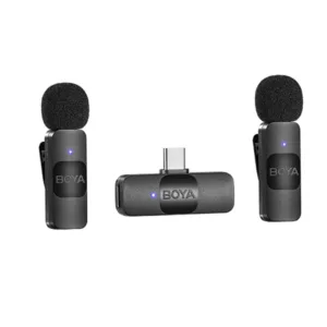 BOYA BY-V20 Micrófono Inalámbrico USB-C para Streaming y Creación de Contenido