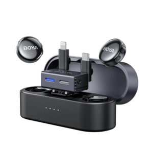 BOYA BOYALINK 3 Micrófono Inalámbrico AI Dual USB-C/Lightning para Video Profesional