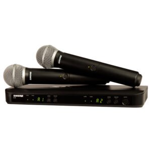 Shure BLX288/PG58 Sistema Inalámbrico Doble Vocal con 2 Micrófonos