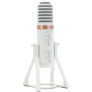 YAMAHA AG01W Micrófono USB Condensador con Mixer Integrado para Streaming y Podcast (Blanco)