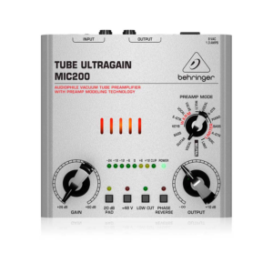 Behringer MIC200 Preamplificador de Tubo para Micrófono y Estudio