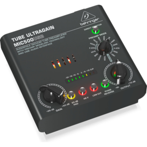 Behringer MIC500USB Preamplificador de Tubo con Interfaz USB