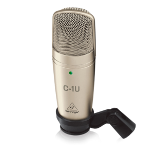 Behringer C-1U Micrófono USB de Condensador para Podcast y Streaming