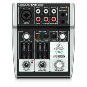 Behringer 302USB Mezcladora USB Compacta para Podcast y Streaming