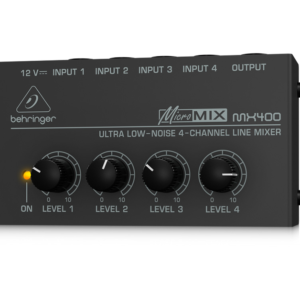Behringer MX400 Micromix 4 Canales Line Mixer Ultra Compacto