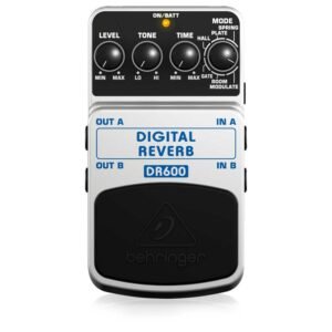 Behringer DR600 Pedal Reverb Digital para Guitarra con 6 Tipos de Ambientes