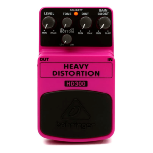 Behringer HD300 Pedal Heavy Distortion para Guitarra con Doble Ganancia