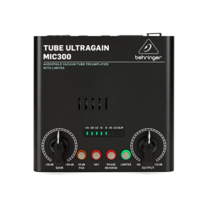Behringer MIC300 Preamplificador a Válvulas con Limitador para Micrófonos e Instrumentos