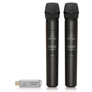 Behringer ULM202USB Sistema Inalámbrico Digital Dual con 2 Micrófonos y Receptor USB