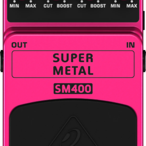 Behringer SM400 Pedal de Distorsión High Gain para Guitarra Eléctrica