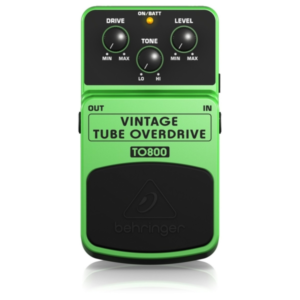 Behringer TO800 Pedal Overdrive Vintage Tipo Tubo para Guitarra