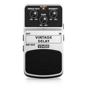 Behringer VD400 Pedal Vintage Analog Delay BBD 300ms para Guitarra Eco Clásico