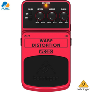 Behringer WD300 Pedal Warp Distortion Ultra Gain para Guitarra Metal y Rock Pesado
