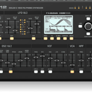 Behringer DEEPMIND 12D Sintetizador Analógico Polifónico 12 Voces Desktop Profesional