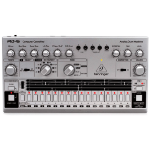 Behringer RD-6-SR Caja de Ritmos Analógica Silver con Secuenciador 16 Pasos
