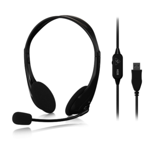 Behringer HS20 Headset USB Estéreo con Micrófono para Videollamadas, Home Office y E-learning