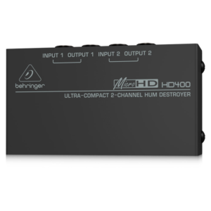 Behringer HD400 MicroHD Eliminador de Zumbidos de 2 Canales para Audio Profesional