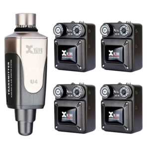 Xvive U4R4 Sistema Inalámbrico Digital In-Ear Monitor con 4 Receptores
